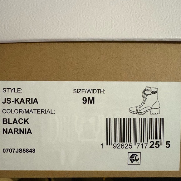 New! Jessica Simpson Karia Round Toe Lace Up Buckled Boot Wrap Strap Combat Boot - Picture 5 of 6